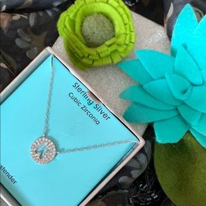 Sterling Silver Letter K Necklace New in Box!!